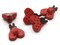5 20mm Red Ladybug Wooden Shank Buttons Ladybird Beetle Buttons
